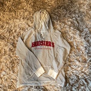 Med IU  Hoosiers striped long sleeved never worn